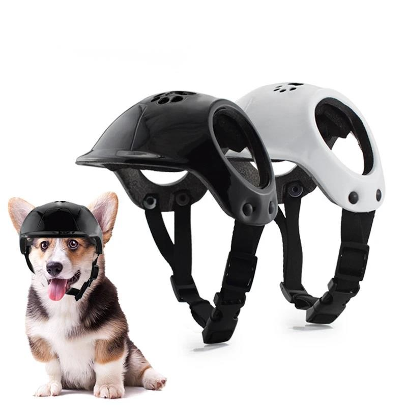 Outdoor Sport Using A Bike - Casque de moto rose pour animaux