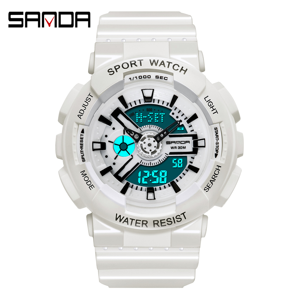 Outdoor Sport Brand - Sanda-Montre numérique blanche de sport en
