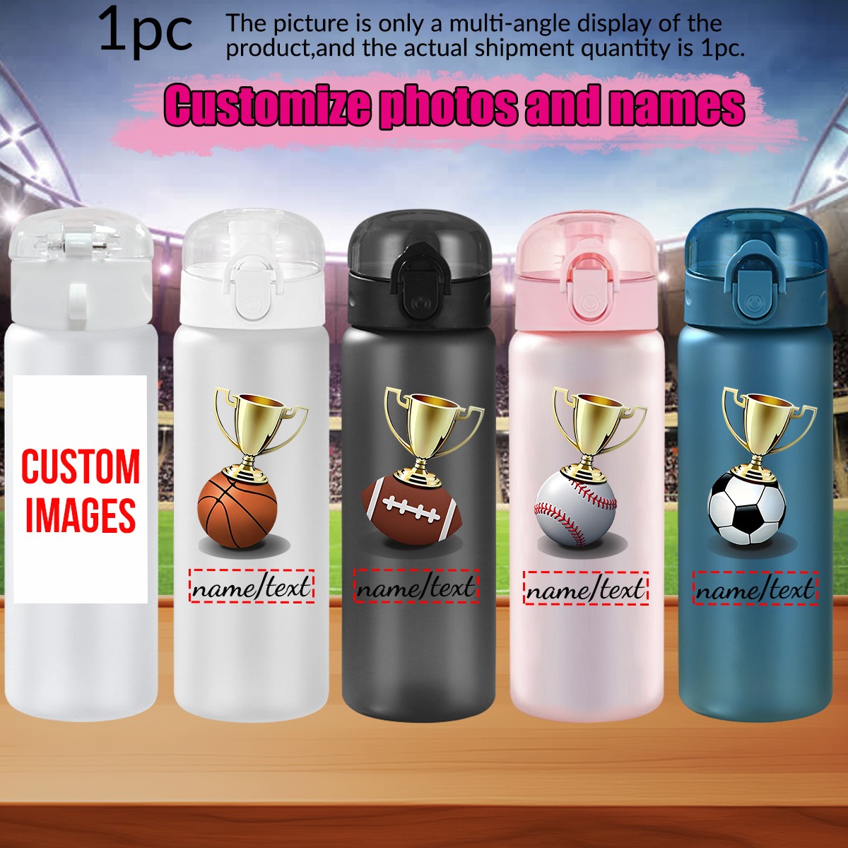 Bouteille d'eau en plastique a - Outdoor Sport Name avis et prix