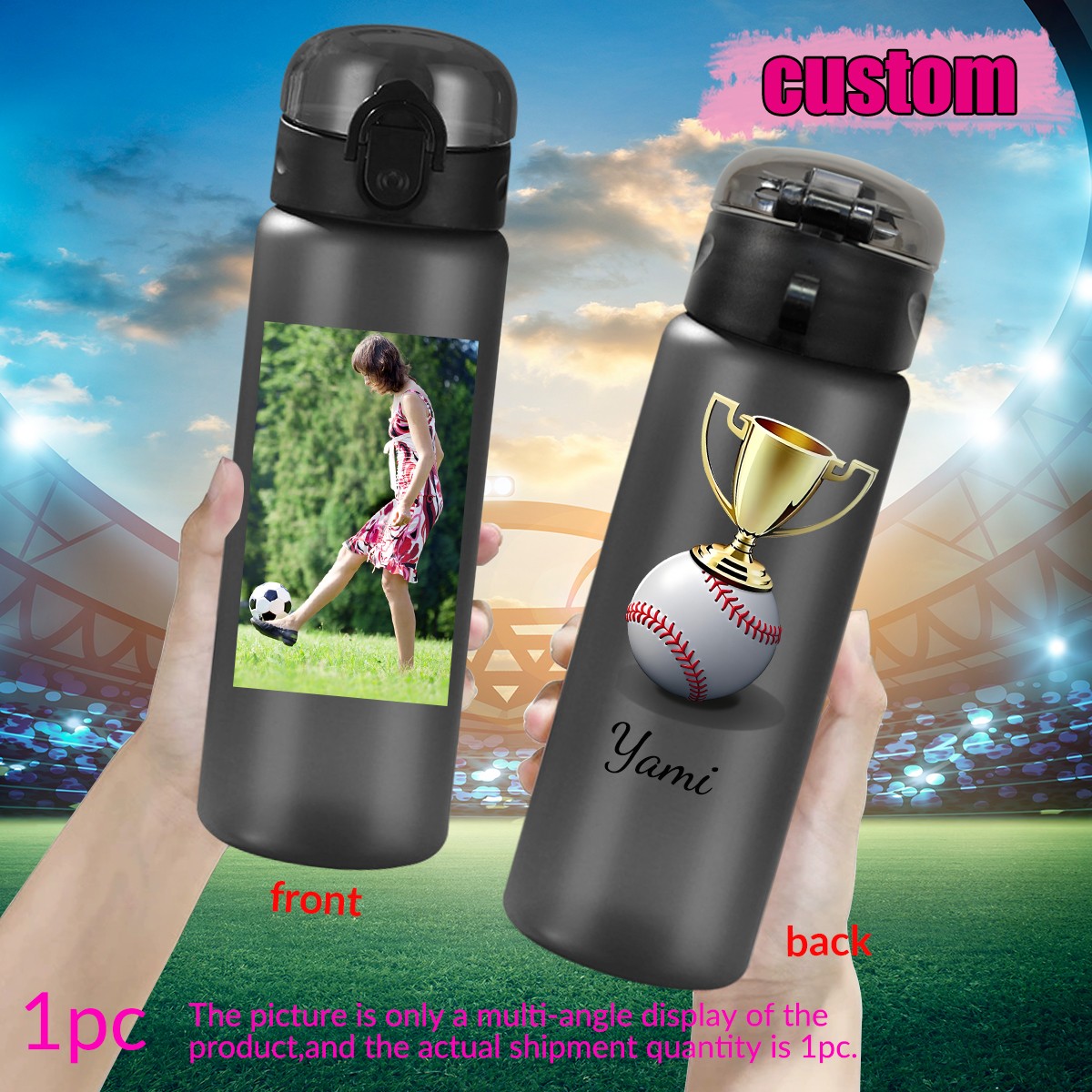 Bouteille d'eau en plastique a - Outdoor Sport Name avis et prix