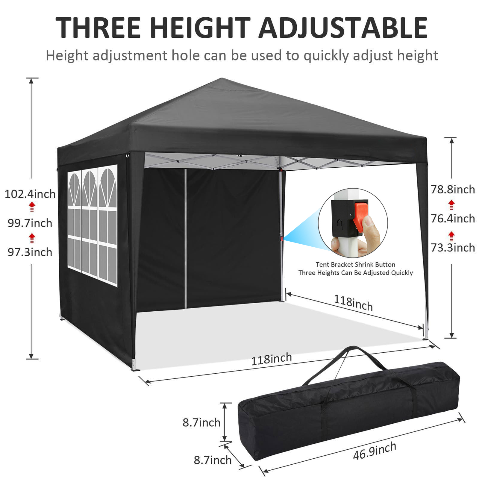 Tonnelle Pop-up 3x3m, Gazebo P - Outdoor Sports Center avis et prix